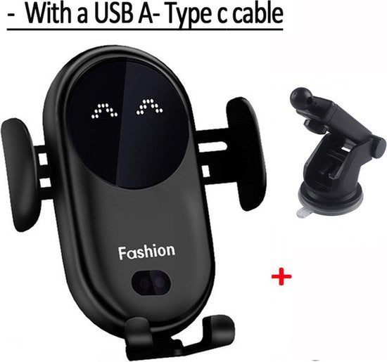 RoadBuddy | 2-in-1 Draadloze Telefoonhouder en Lader