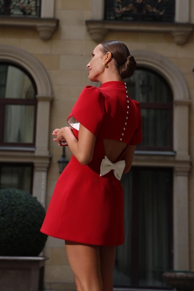 Scarlett - Mini Jurk met Strikdetail