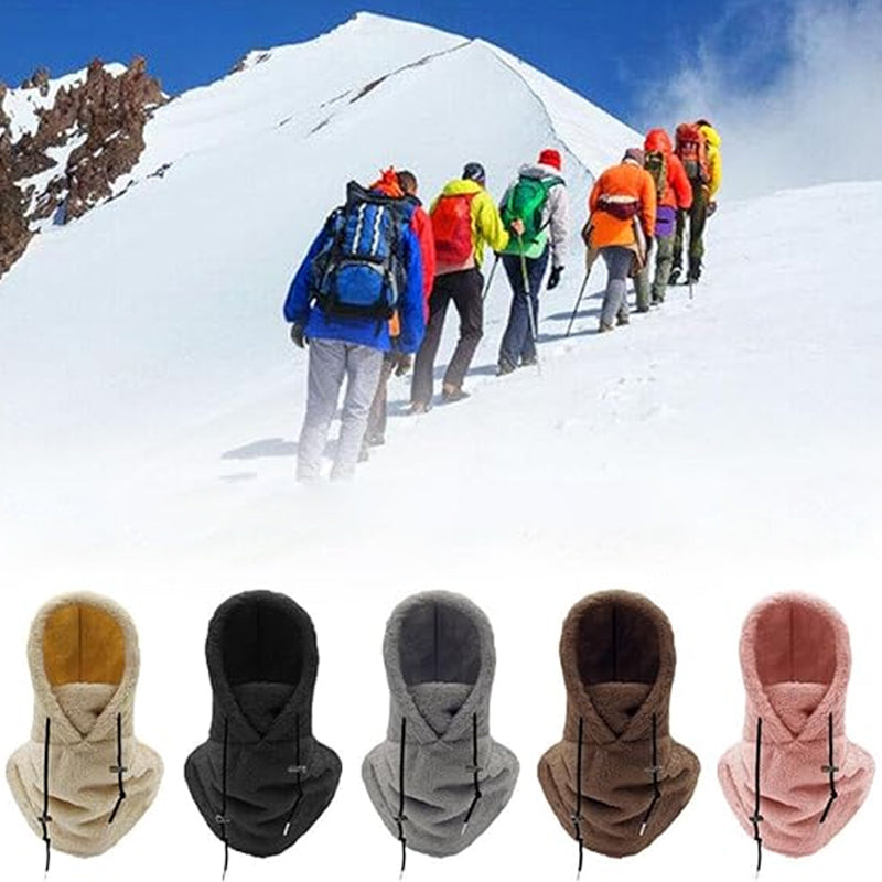 SnugScarf: Rekbare Fleece Sjaal-Muts