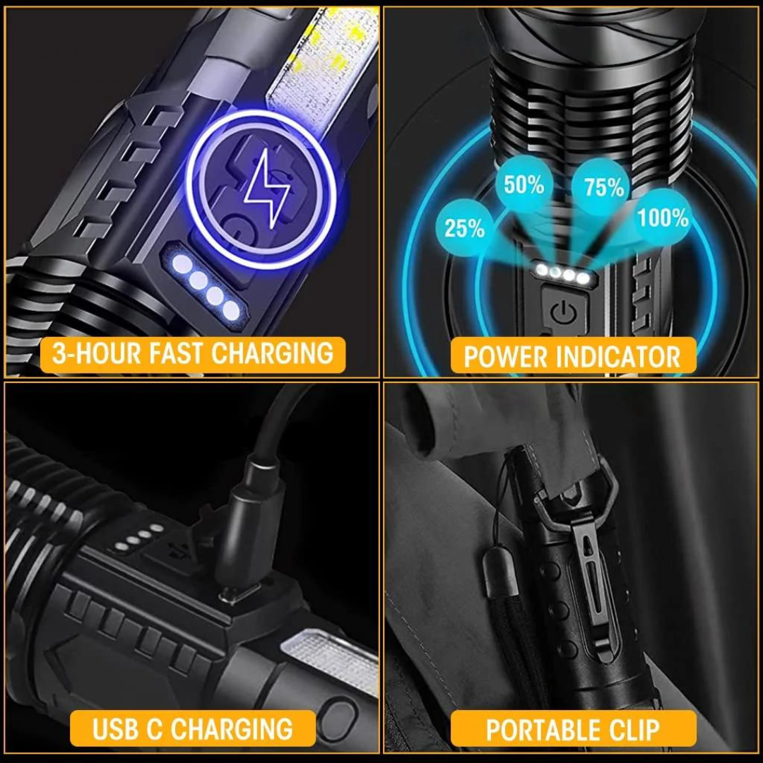 PowerFlash Oplaadbare Zaklamp