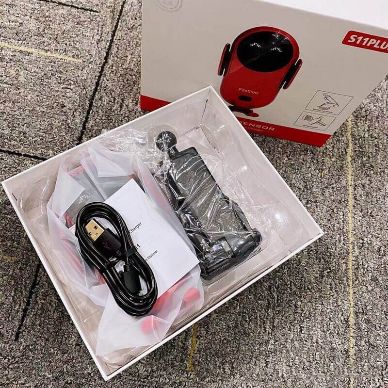 RoadBuddy | 2-in-1 Draadloze Telefoonhouder en Lader